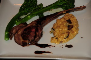 Lamb Chop with Risotto and Asparation