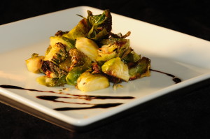 Roasted Brussel Sprouts with Balsamic Reduction